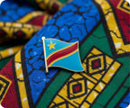 Democratic Republic of the Congo Flag Pin Badge