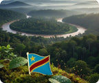 Democratic Republic of the Congo Flag Pin Badge