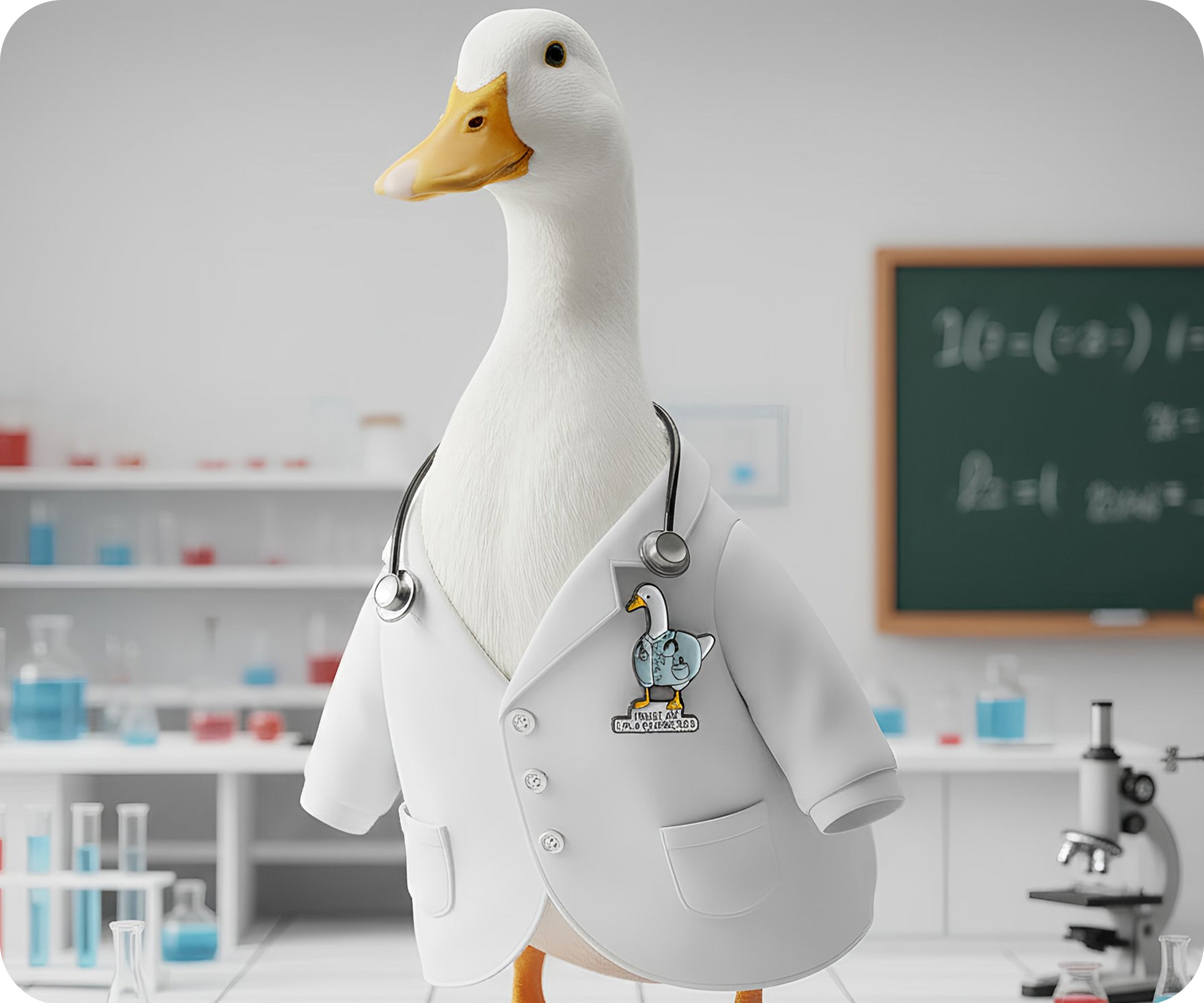 Trust Me I'm A Ducktor Pin Badge Secondary image