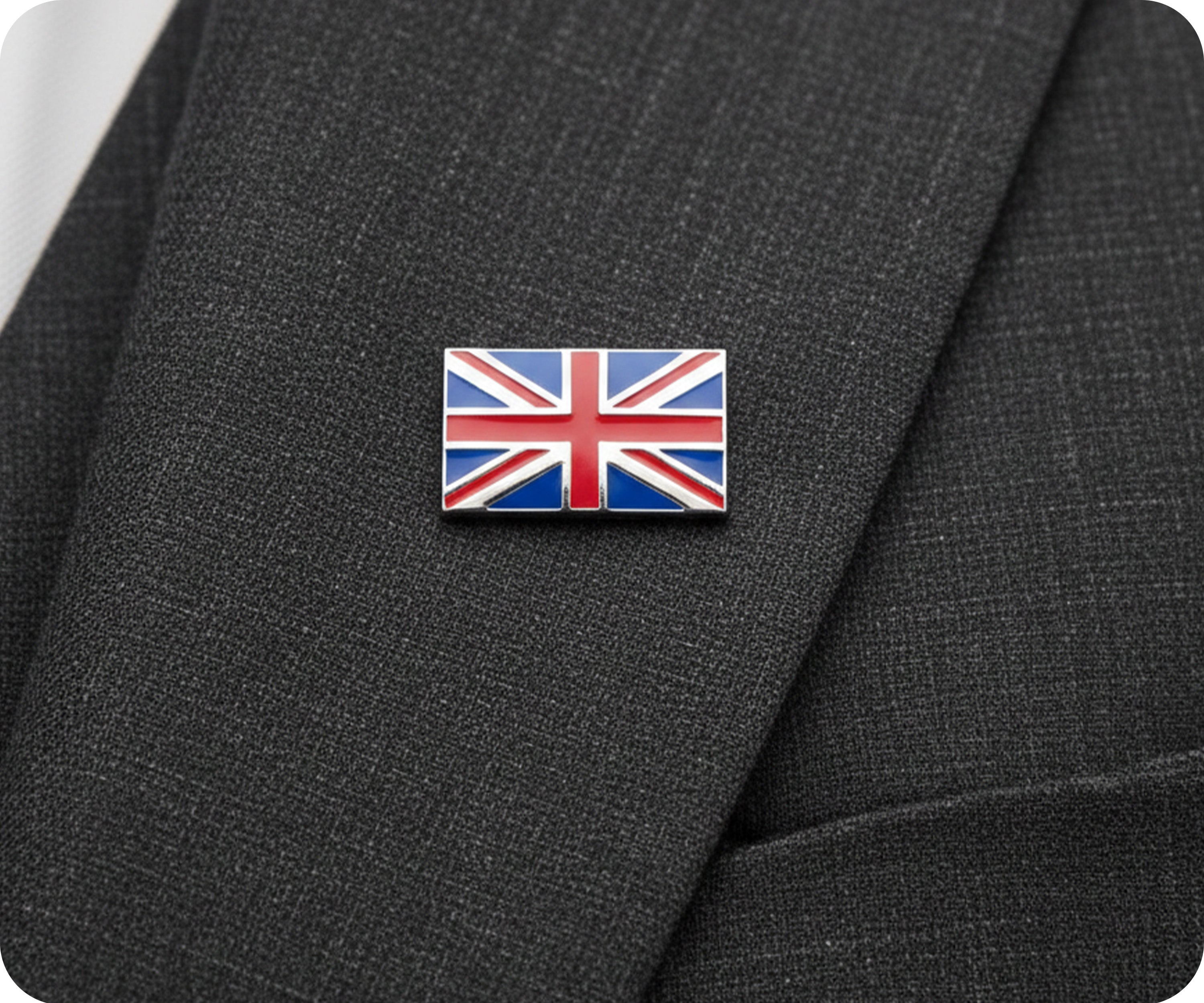 United Kingdom Union Jack Rectangle Pin Badge