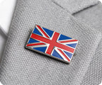 United Kingdom Union Jack Rectangle Pin Badge