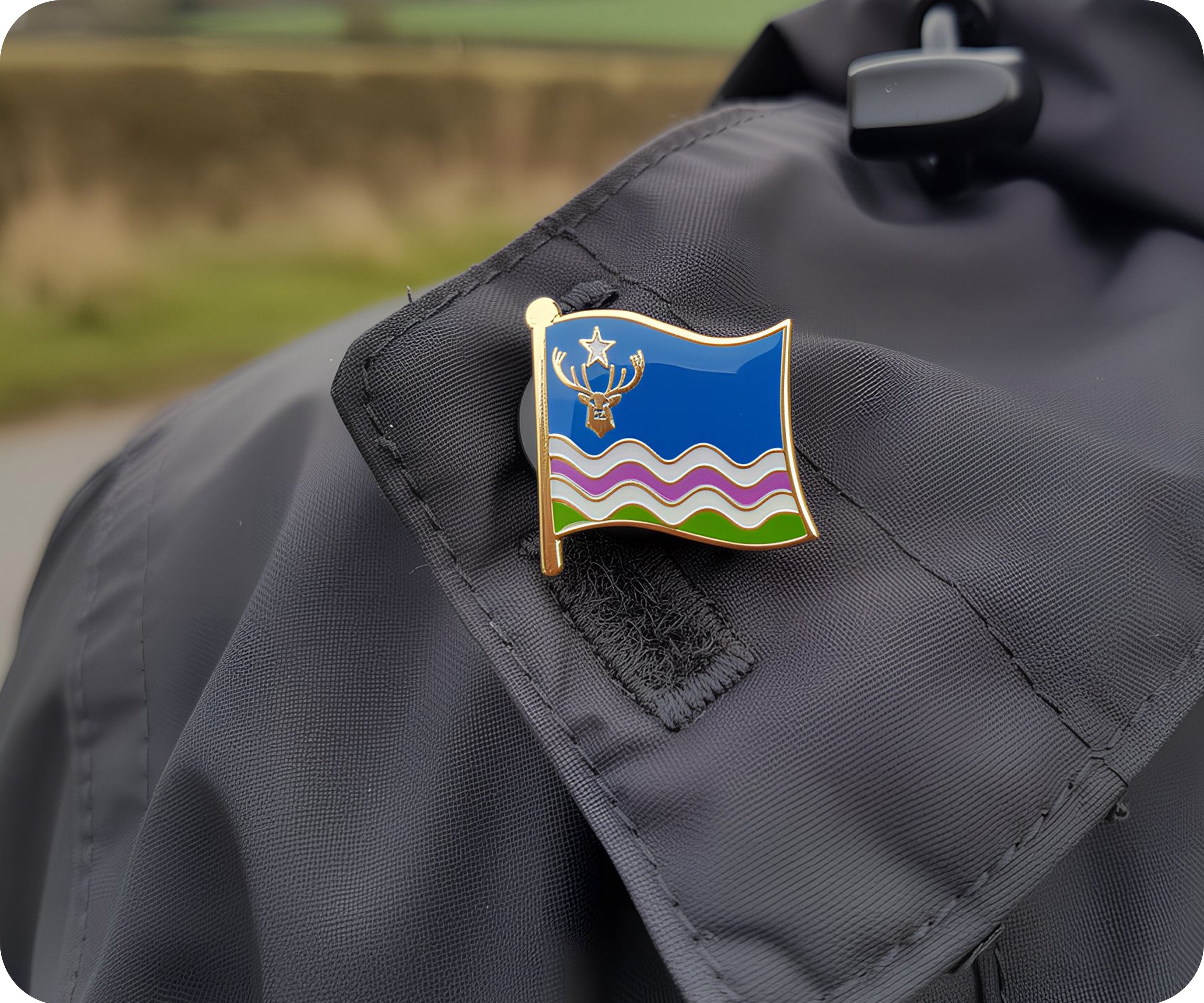 Exmoor English County Flag Pin Badge Secondary image