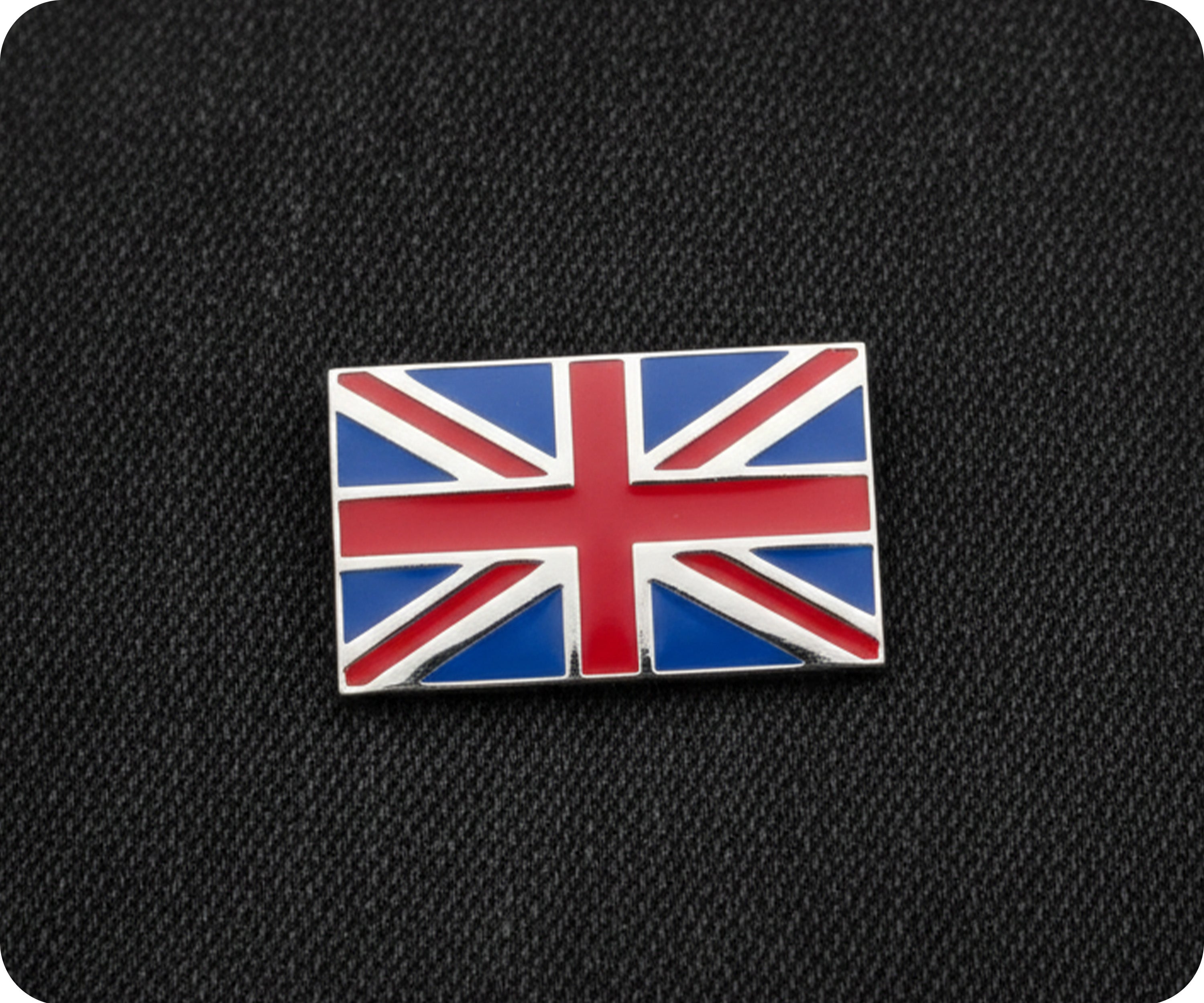United Kingdom Union Jack Rectangle Pin Badge
