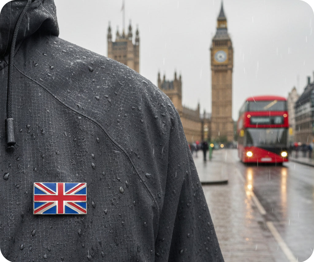 United Kingdom Union Jack Rectangle Pin Badge