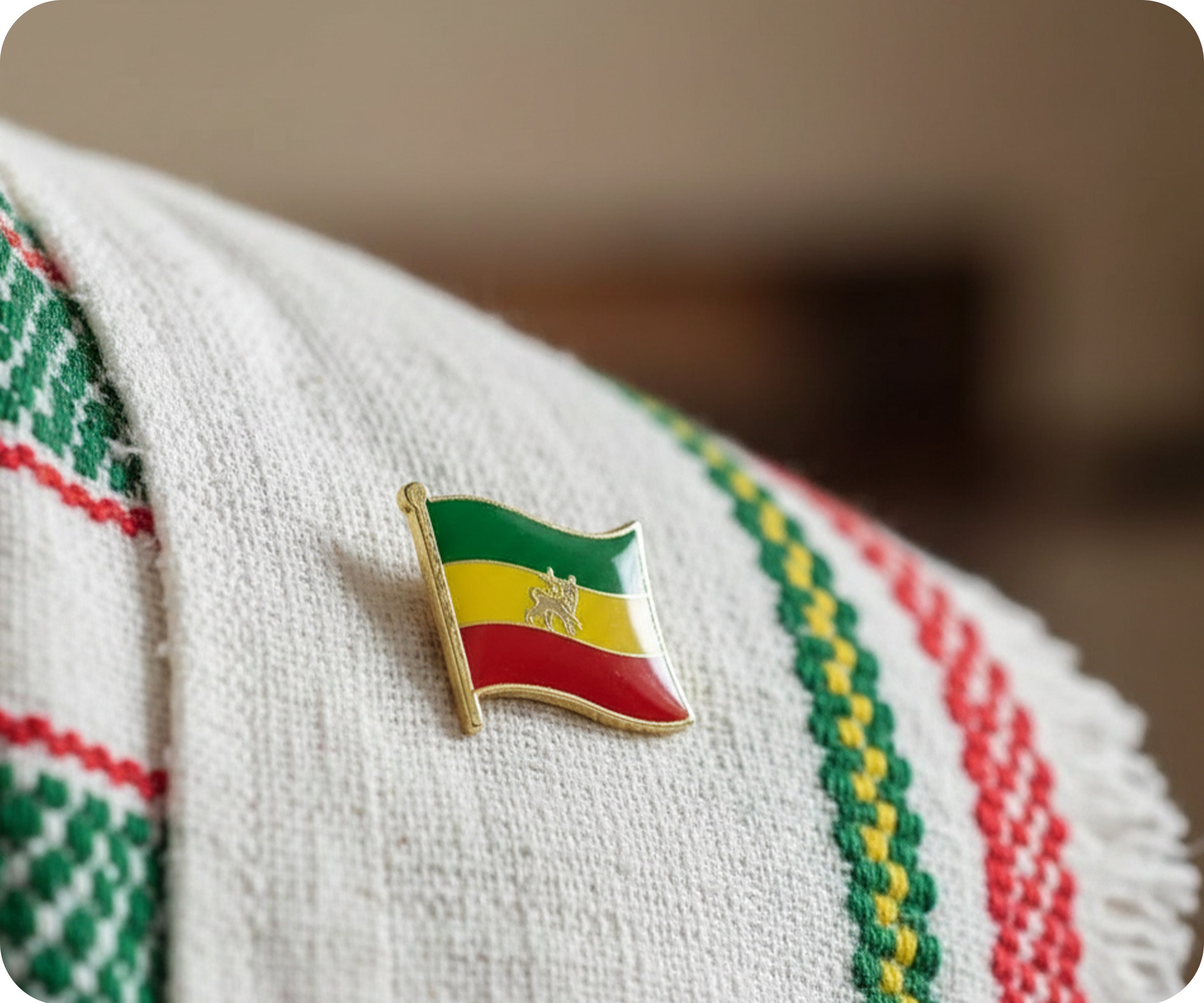 Ethiopia (Judah) Flag Pin Badge