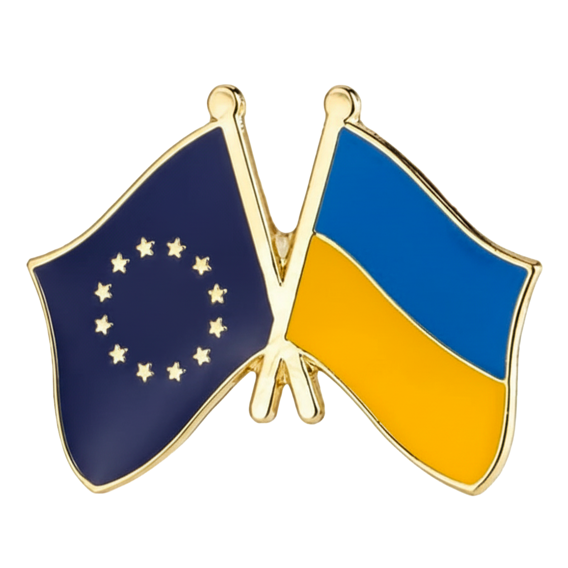 Pin de amistad entre la Unión Europea y Ucrania Imagen principal del producto