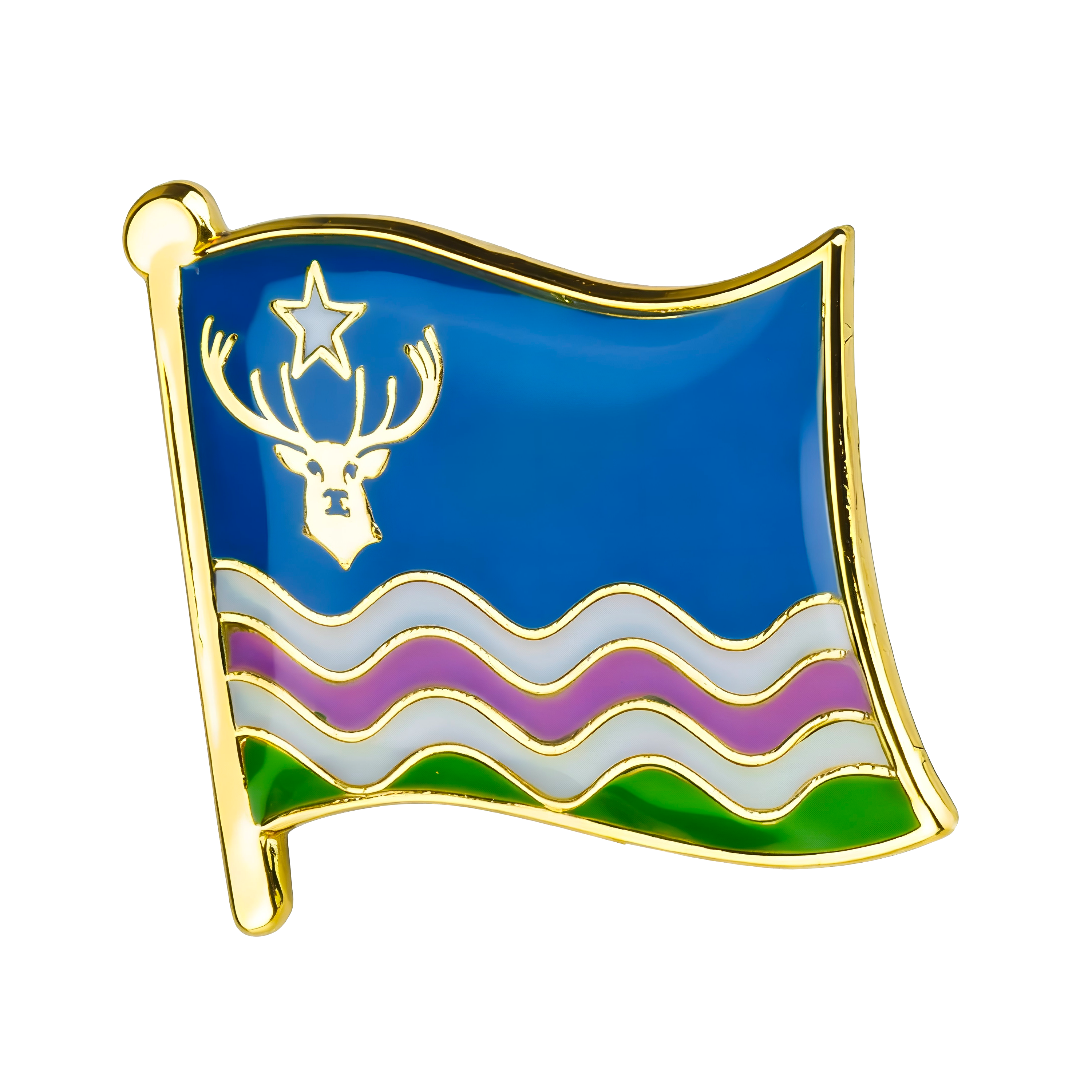 Exmoor English County Flag Pin Badge Main image