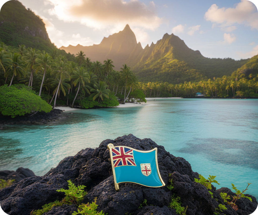 Fiji Islands Flag Pin Badge