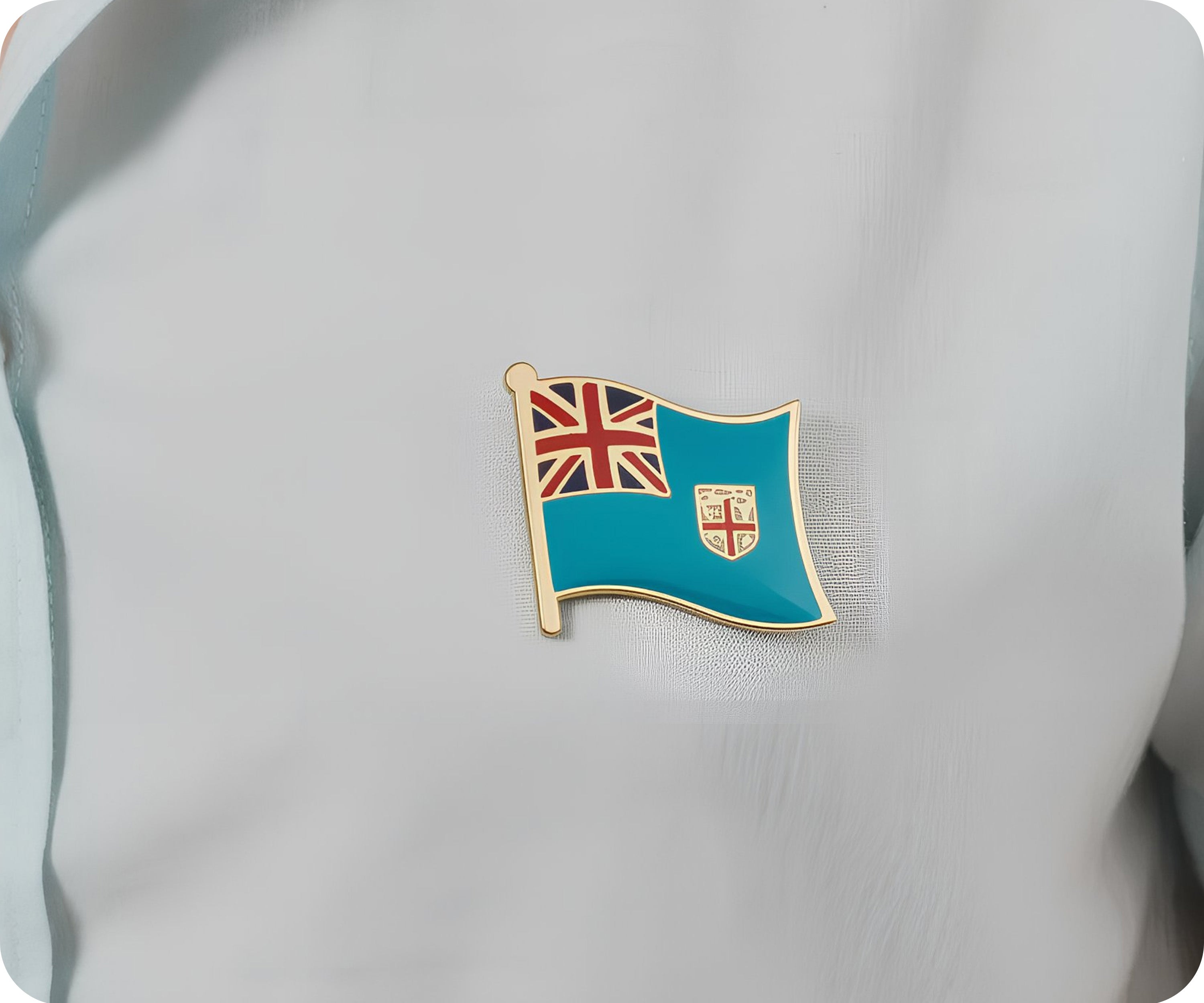 Fiji Islands Flag Pin Badge