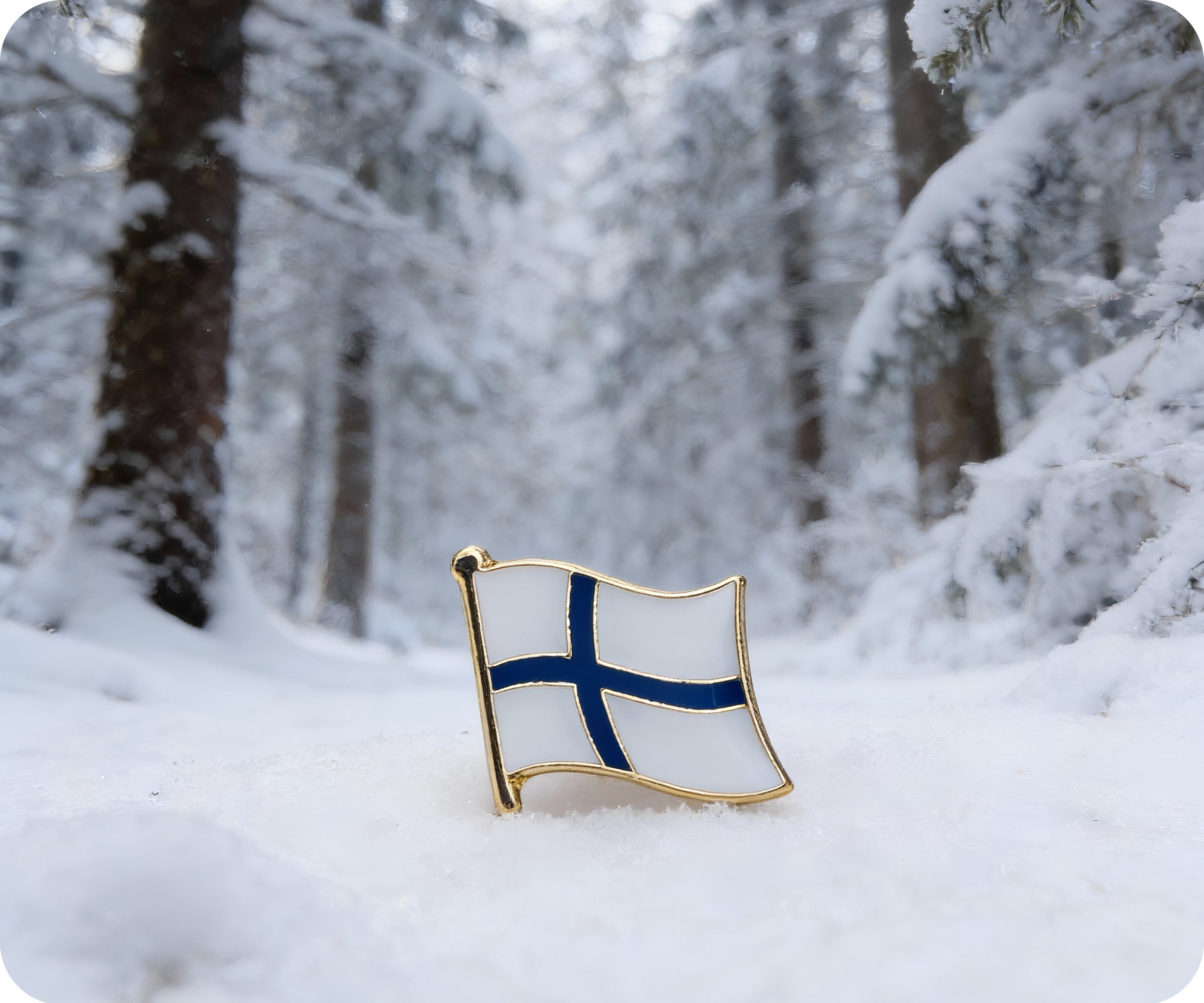 Finland Flag Pin Badge Secondary image