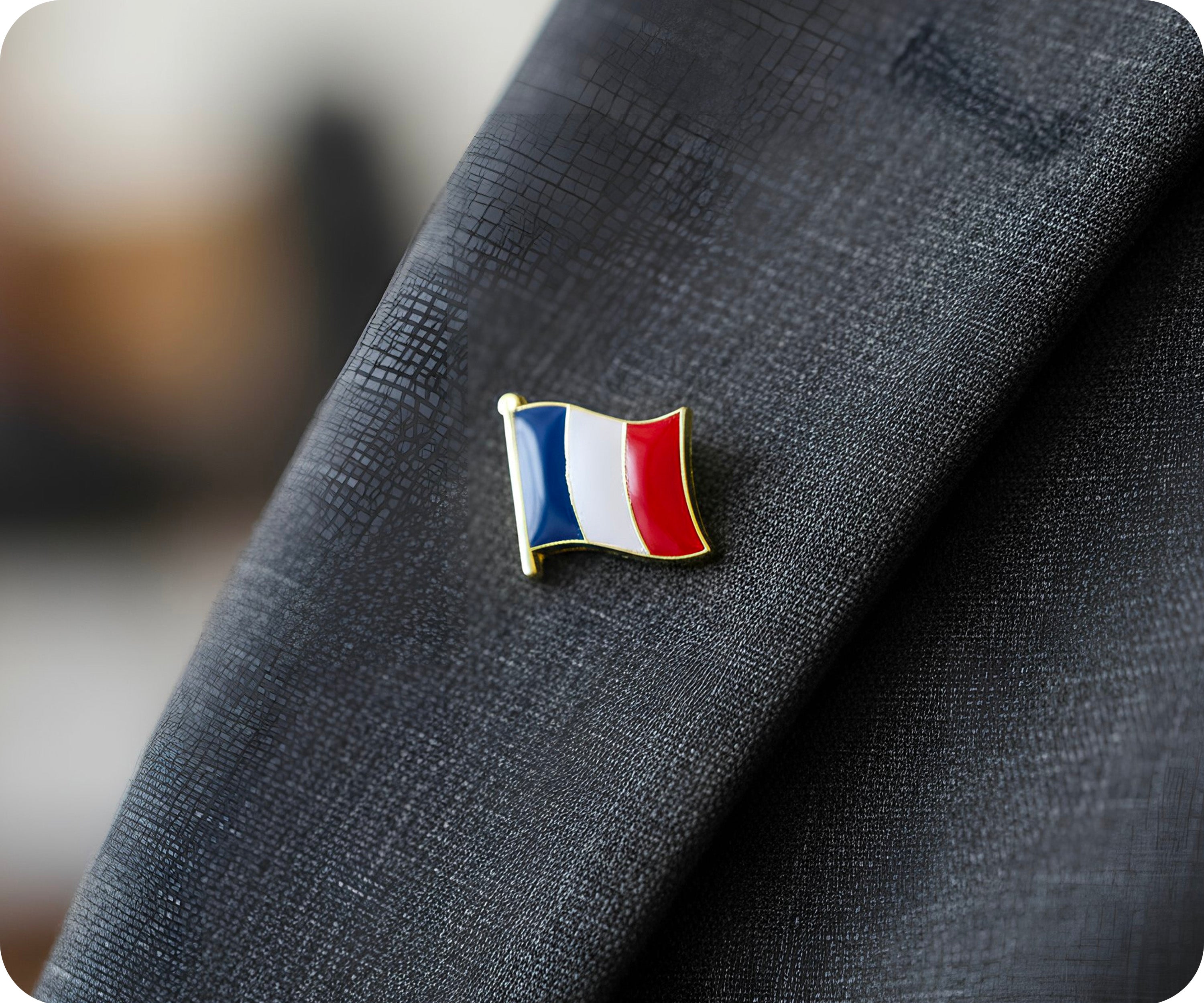 France Flag Pin Badge Secondary image