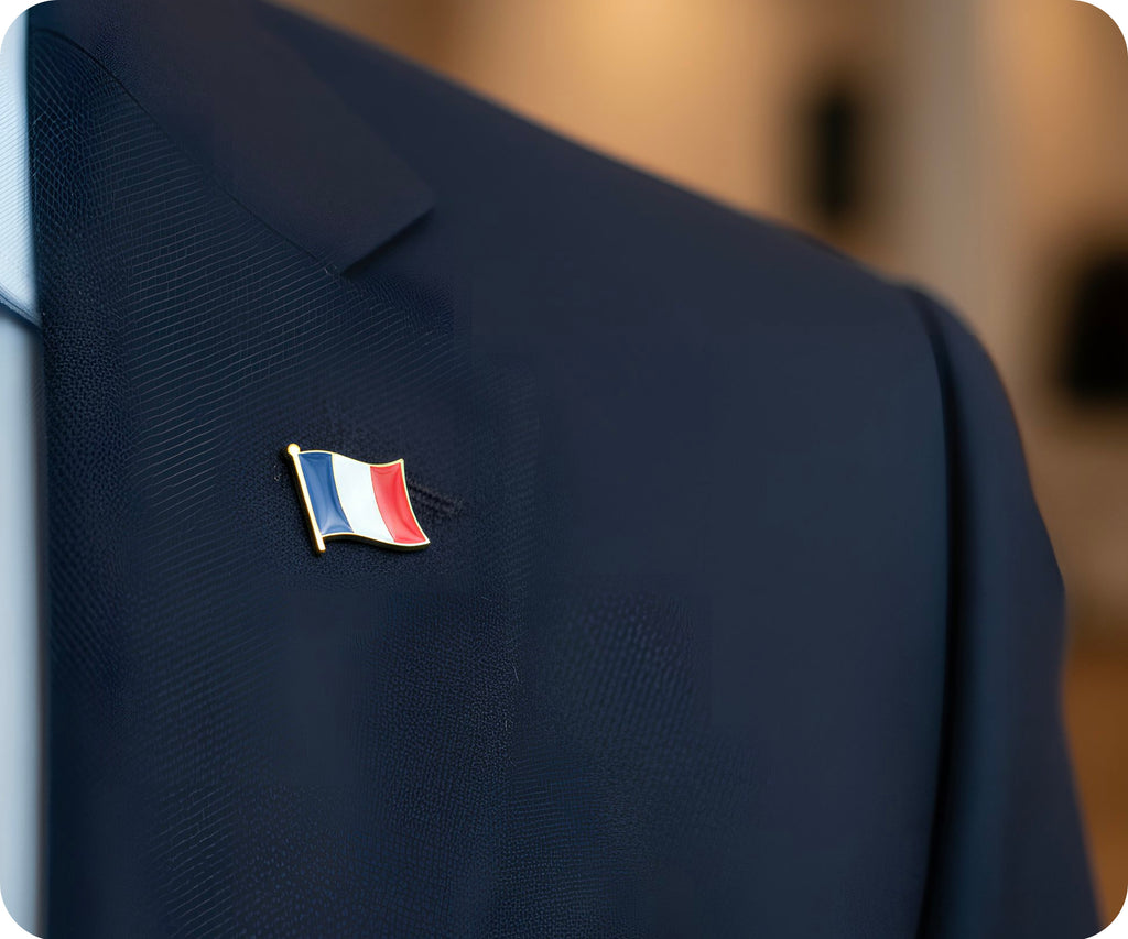 France Flag Pin Badge