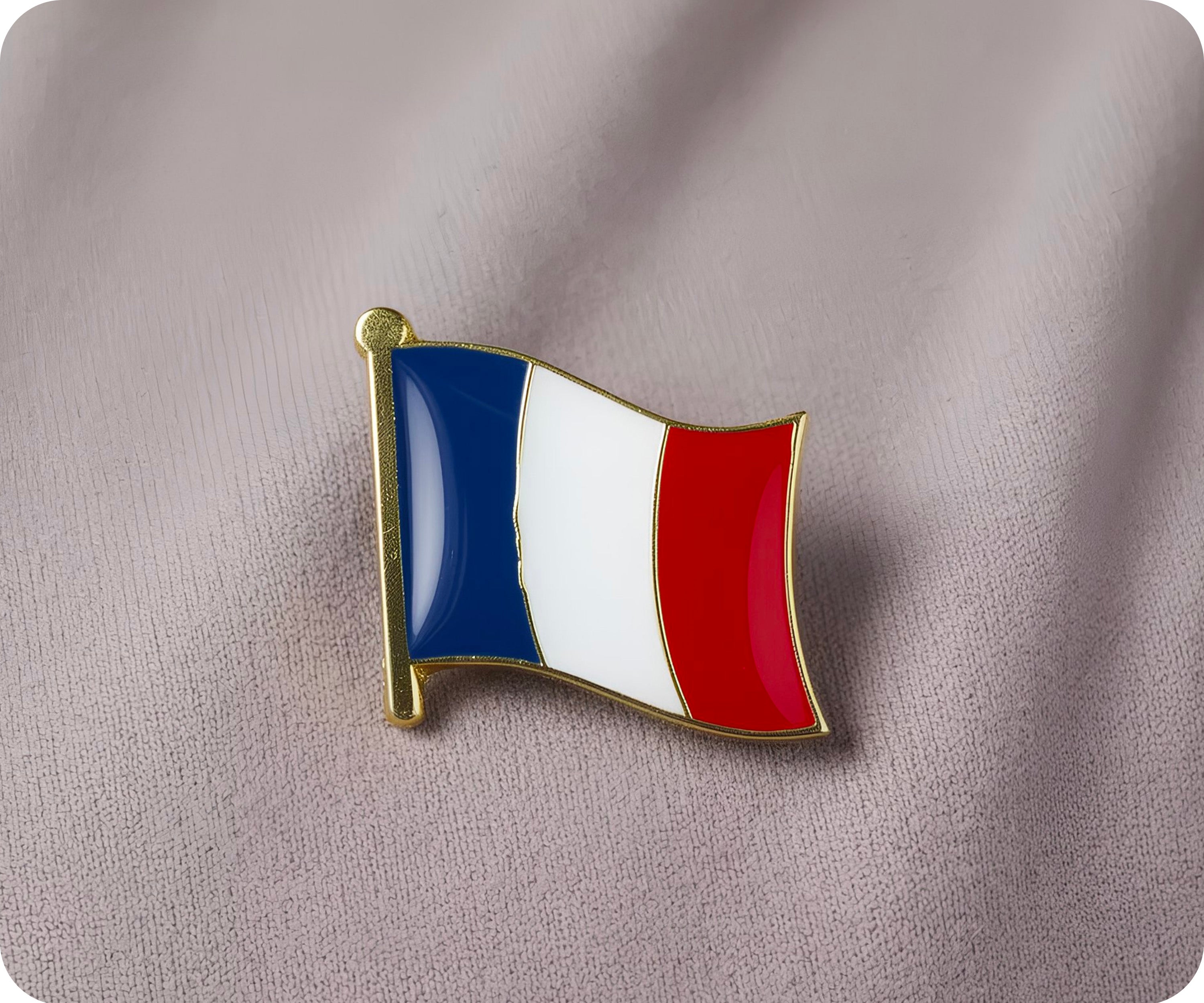 France Flag Pin Badge