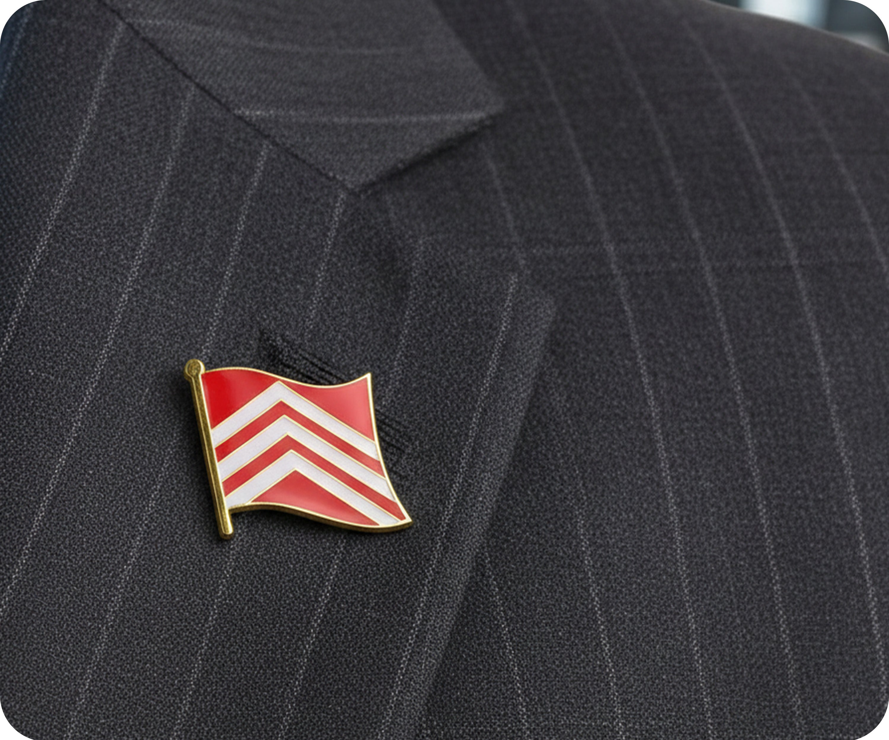 Glamorgan English County Flag Pin Badge Secondary image