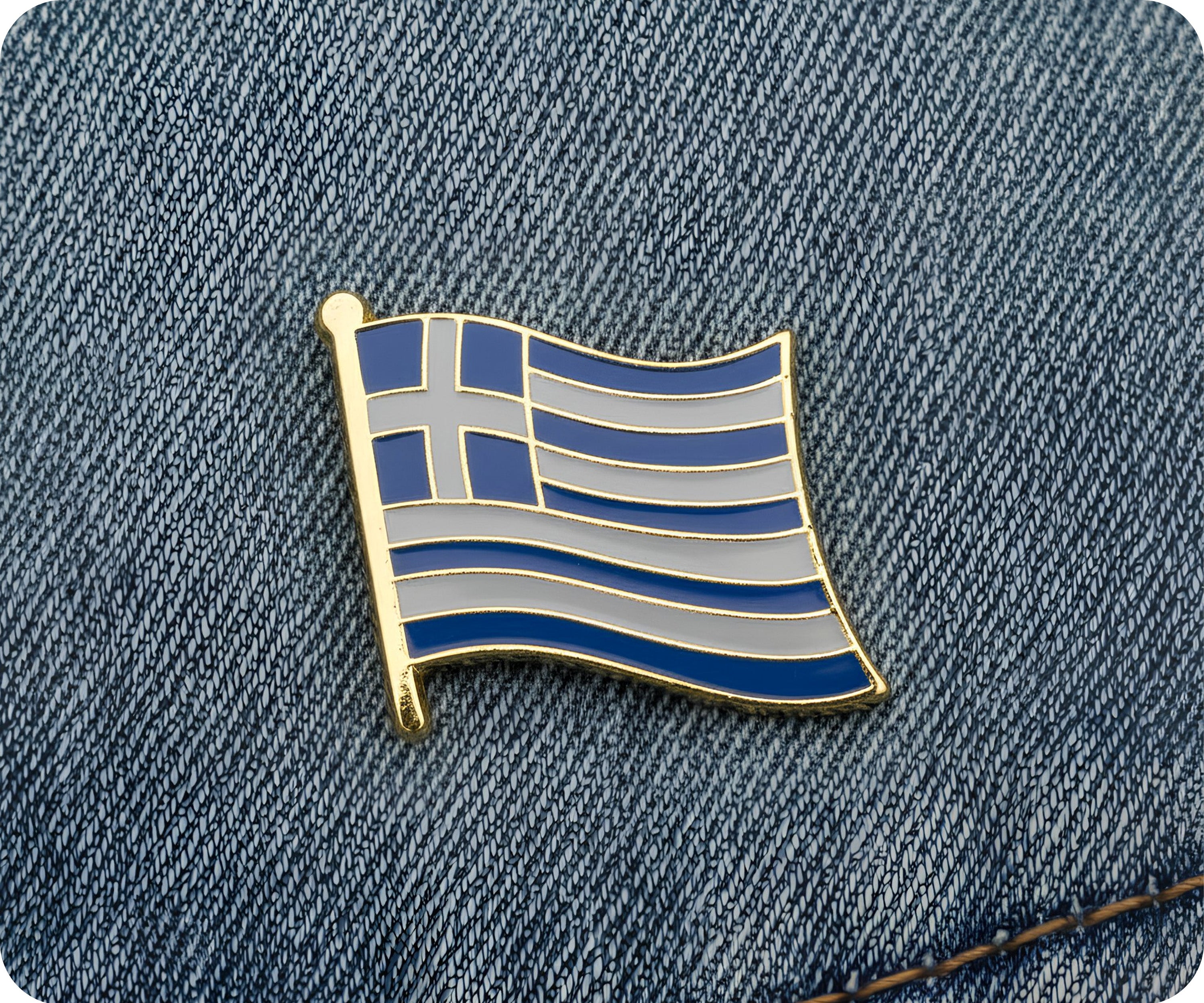Greece Flag Pin Badge