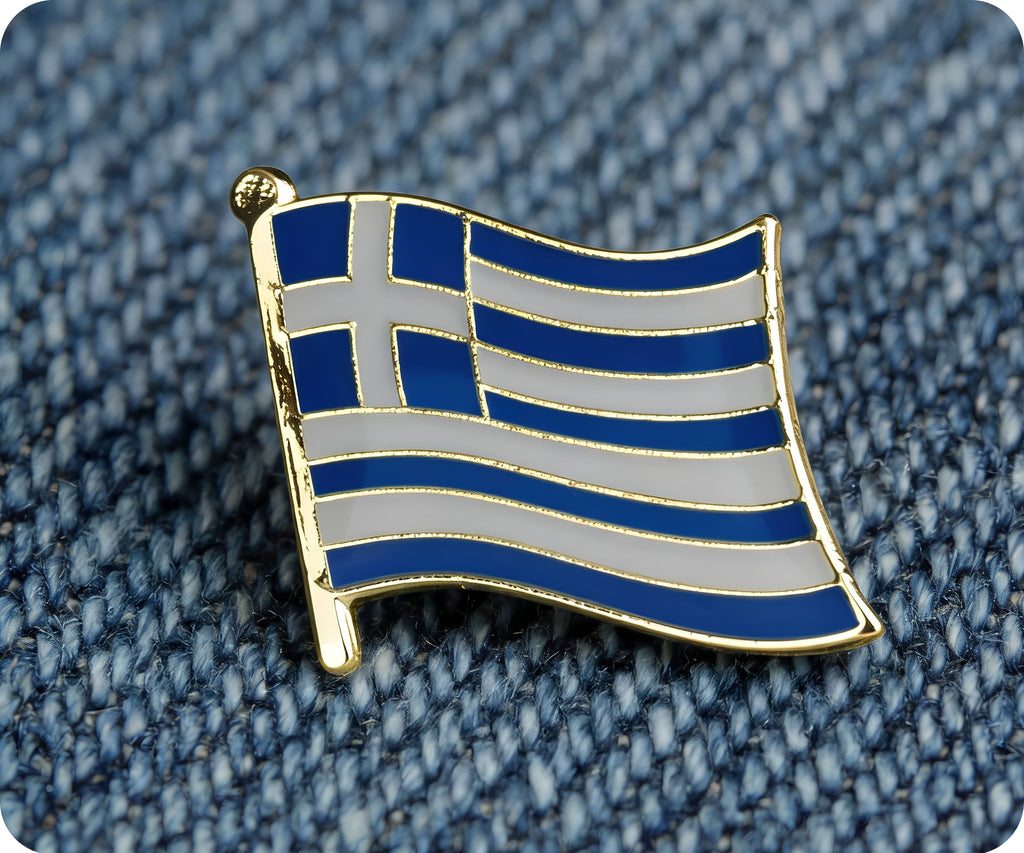 Greece Flag Pin Badge