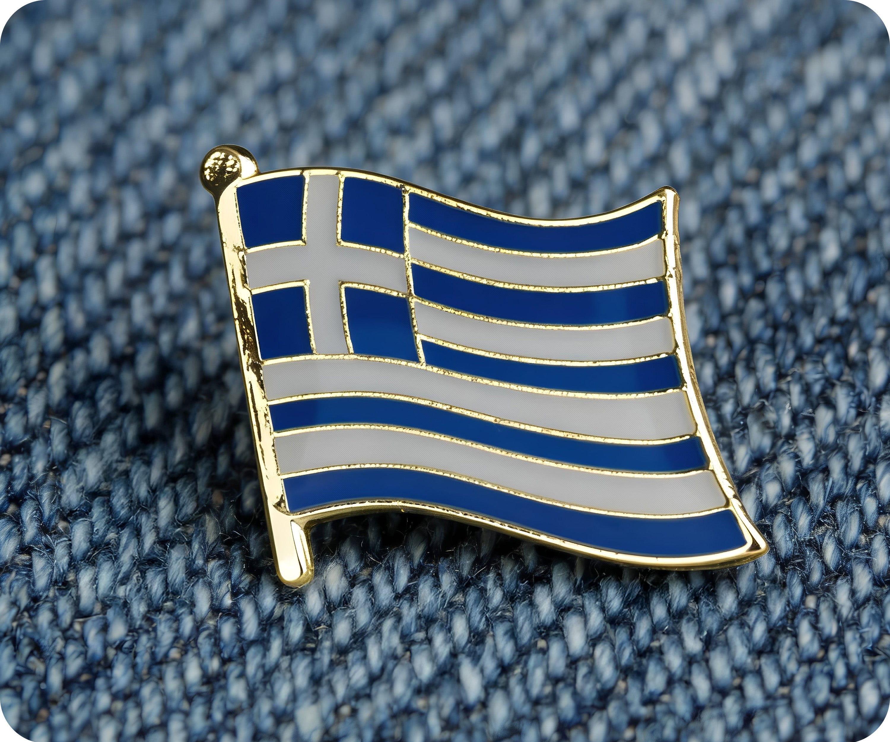 Greece Flag Pin Badge