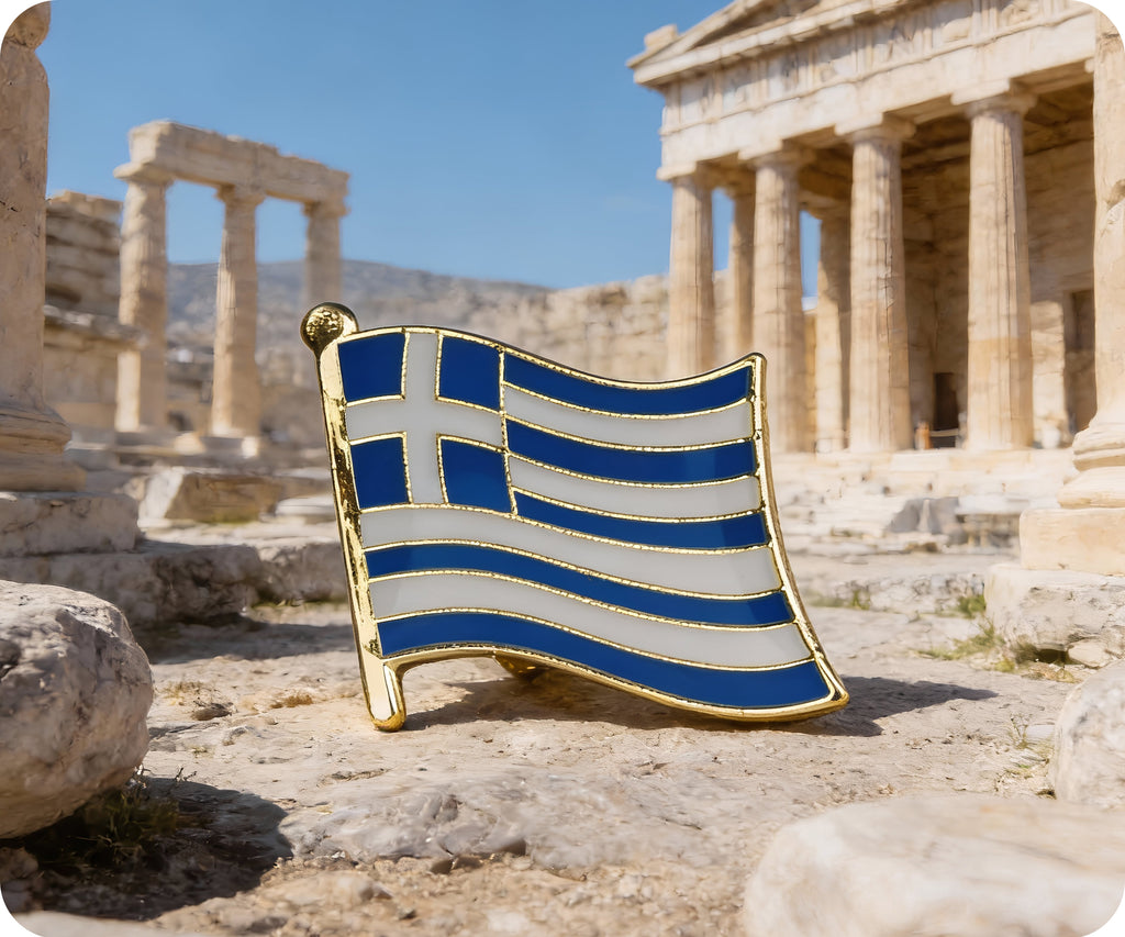 Greece Flag Pin Badge