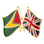 Guyana & United Kingdom Friendship Pin Badge