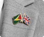 Guyana & United Kingdom Friendship Pin Badge