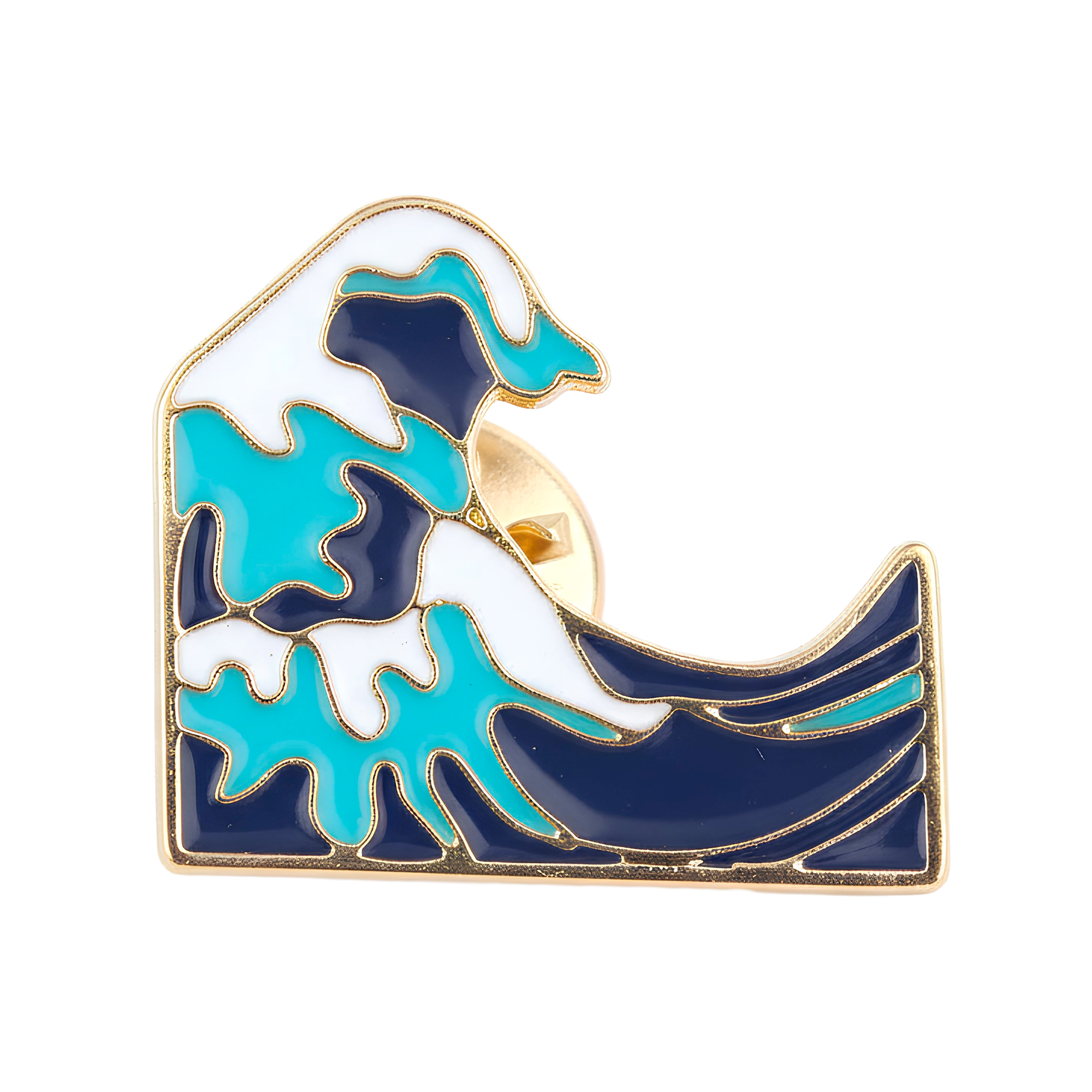 The Great Wave off Kanagawa Pin Badge Main image
