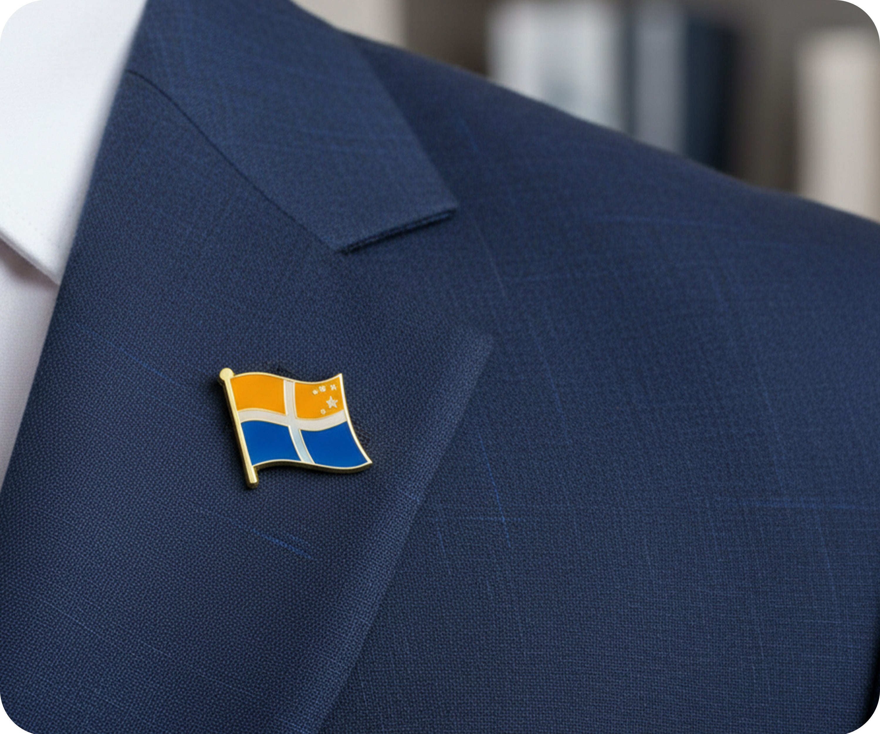 Isles Of Scilly Regional English County Flag Pin Badge