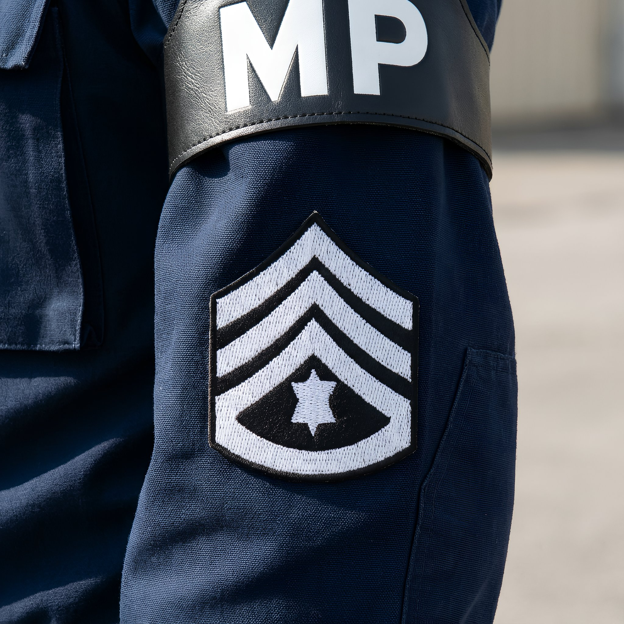 Sargent Major Army Star Rank Iron On Patch (5 x 6.5cm)