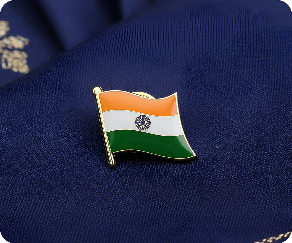 India Flag Pin Badge