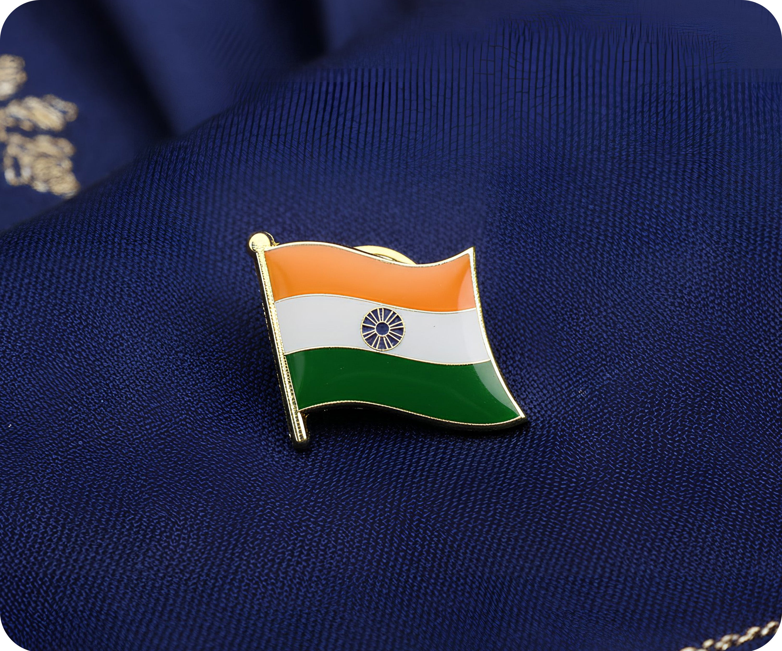 India Flag Pin Badge