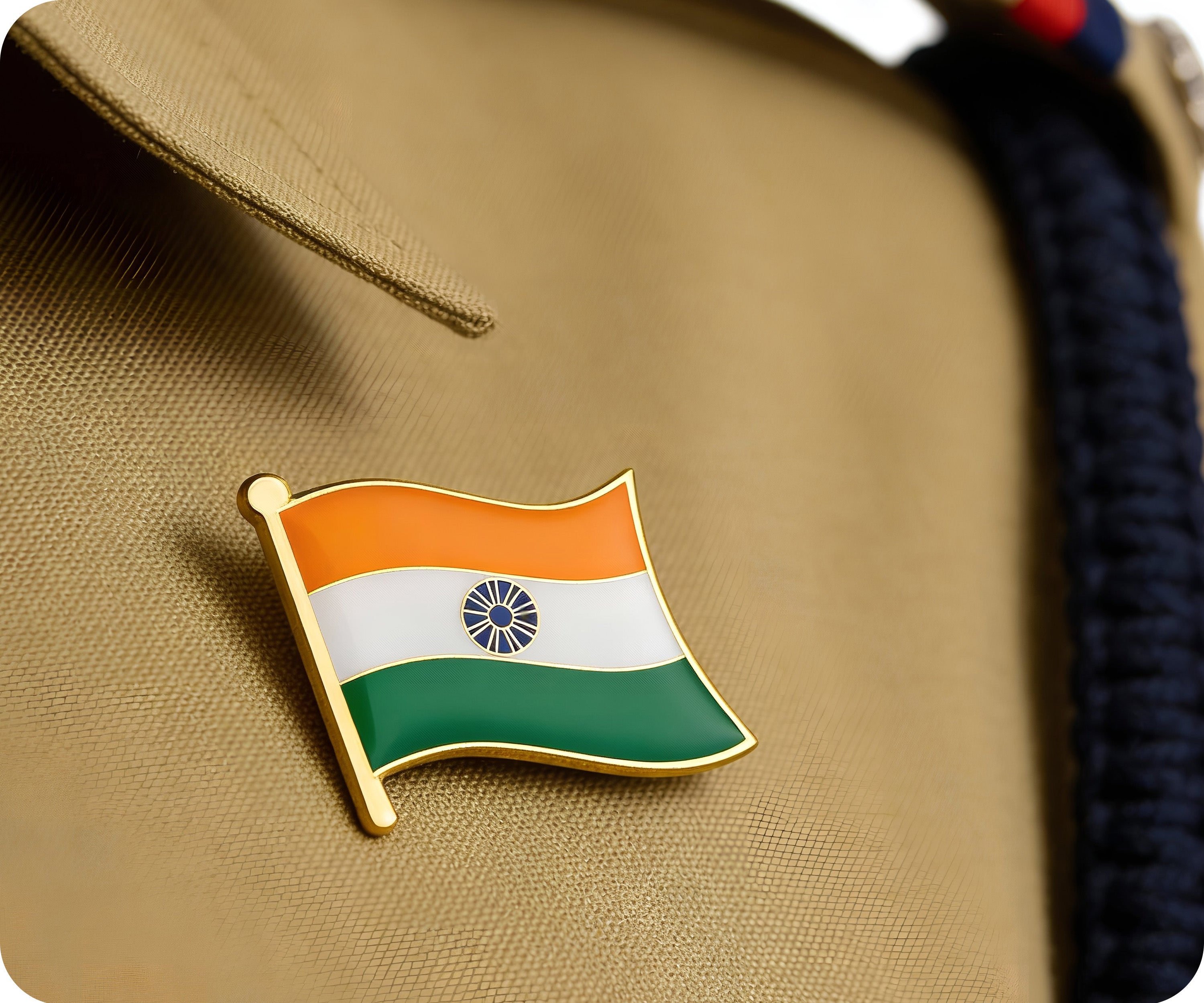 India Flag Pin Badge