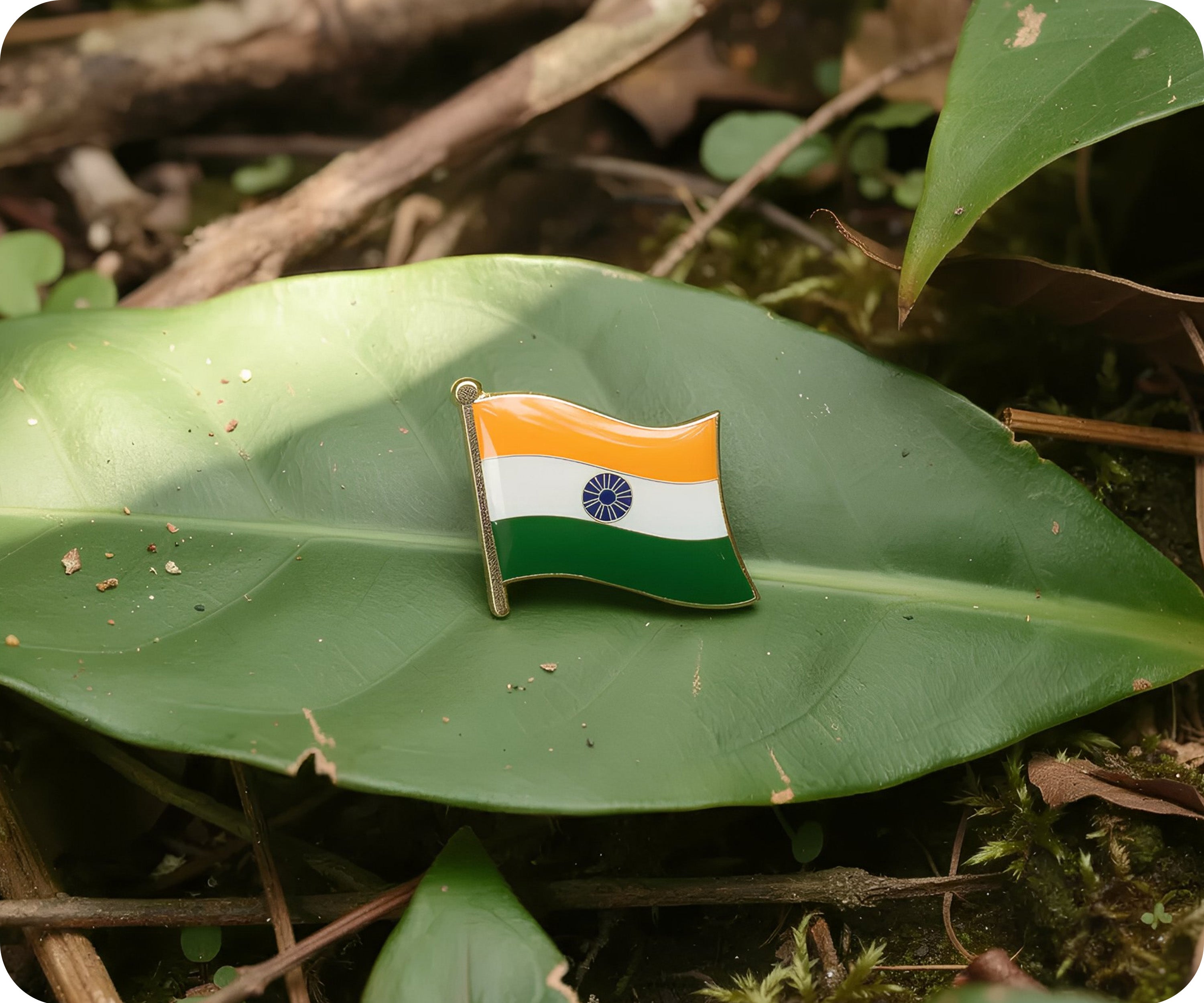 India Flag Pin Badge