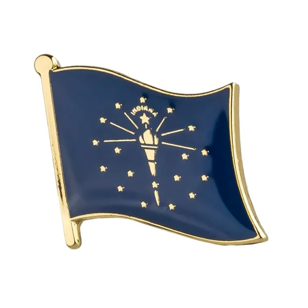 Indiana Flag Pin Badge Main image