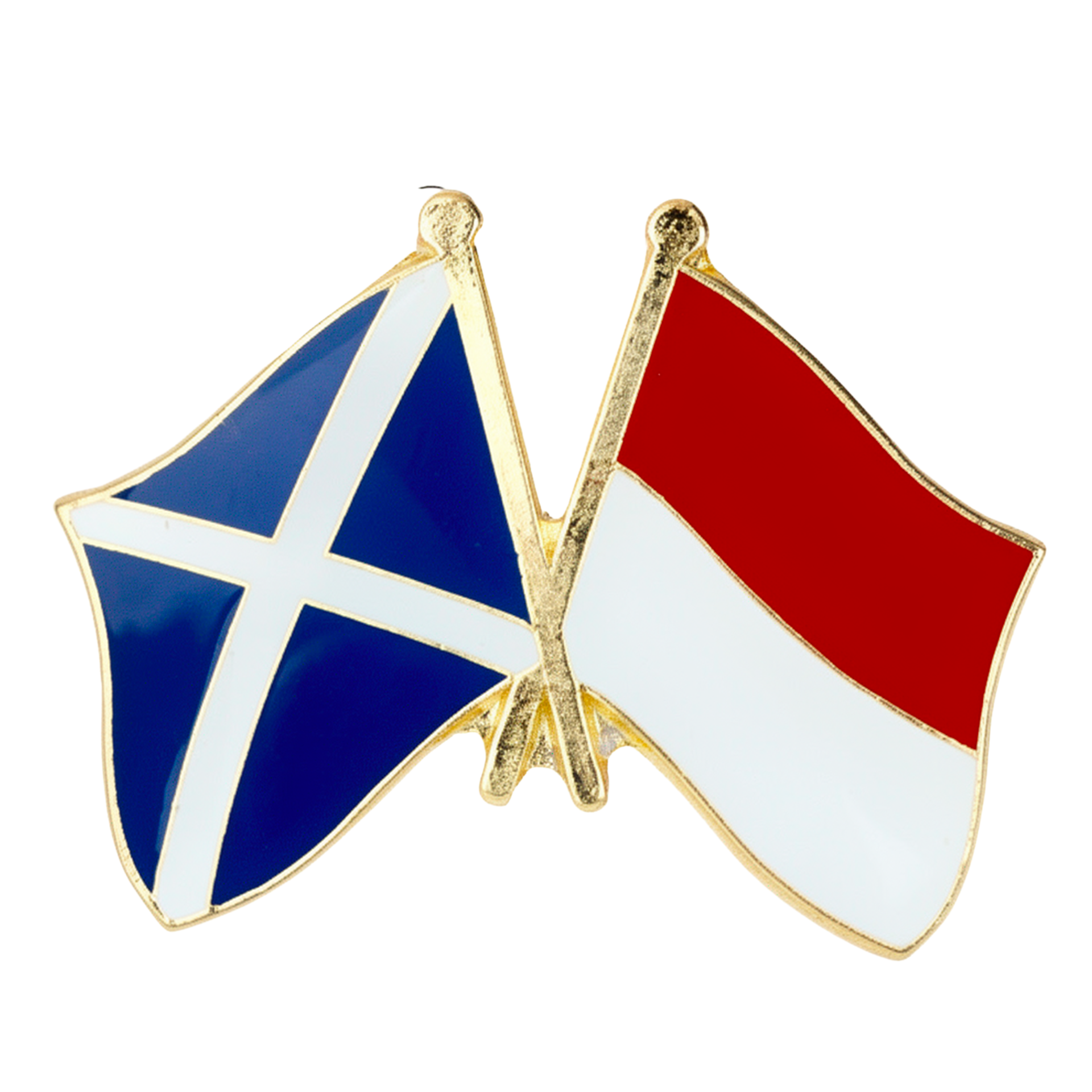 Scotland & Indonesia Friendship Pin Badge Main image