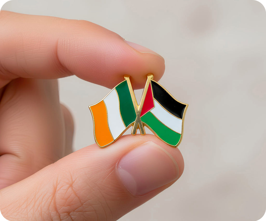 Ireland & Palestine Friendship Pin Badge
