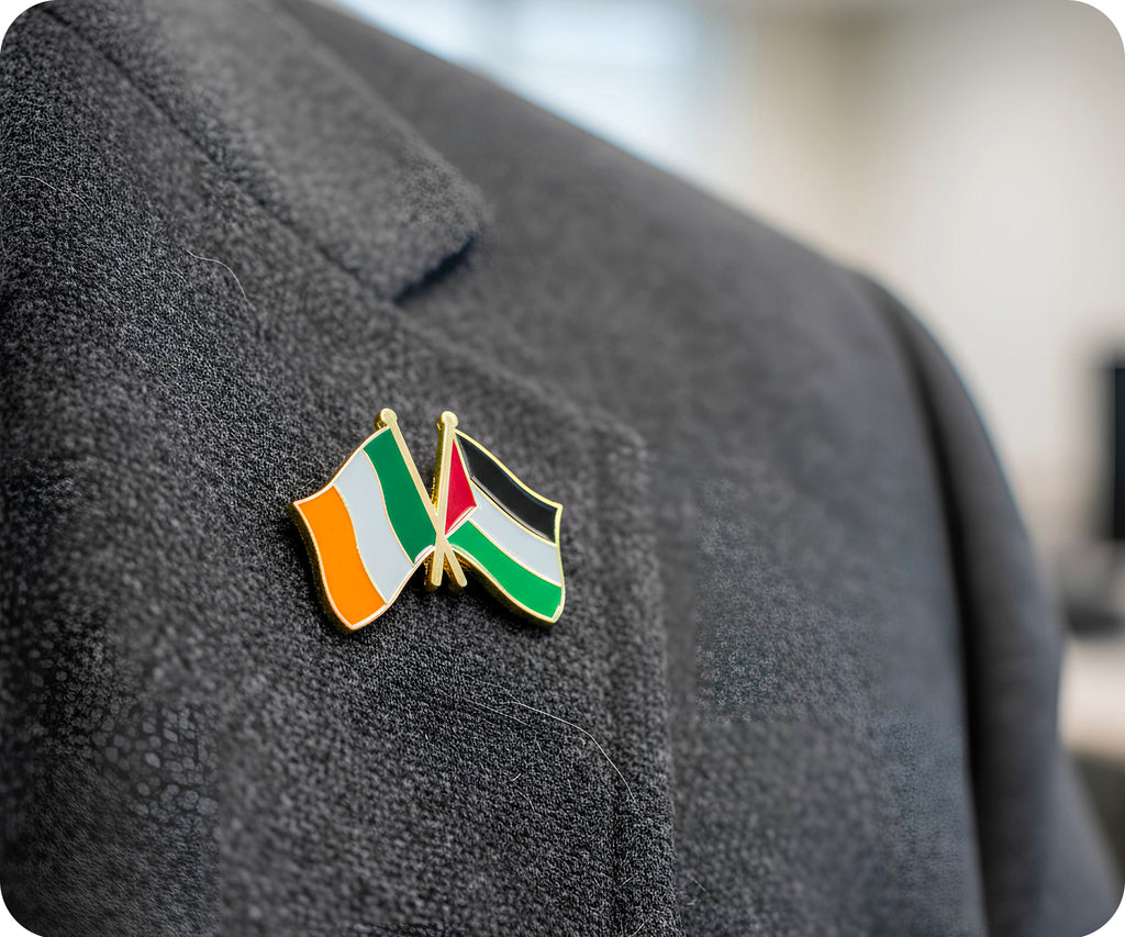 Ireland & Palestine Friendship Pin Badge