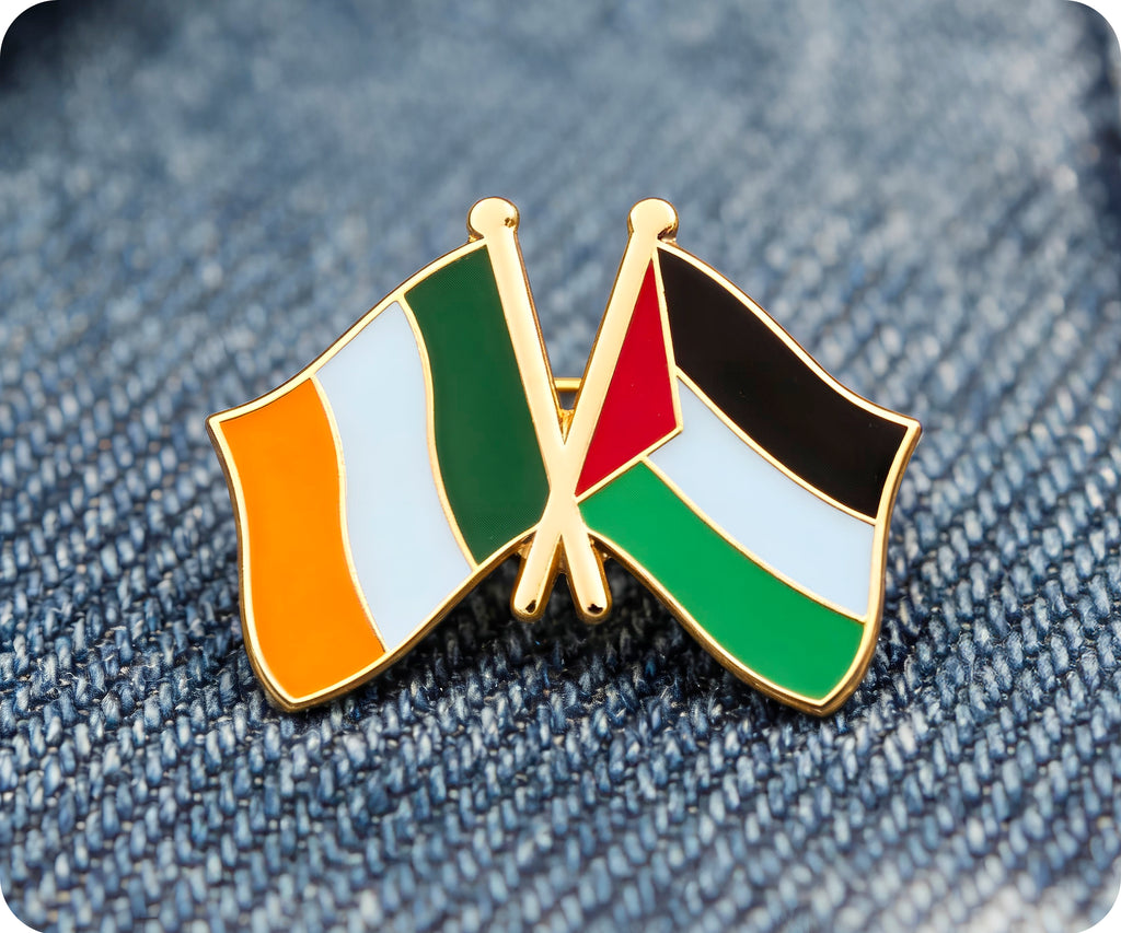 Ireland & Palestine Friendship Pin Badge