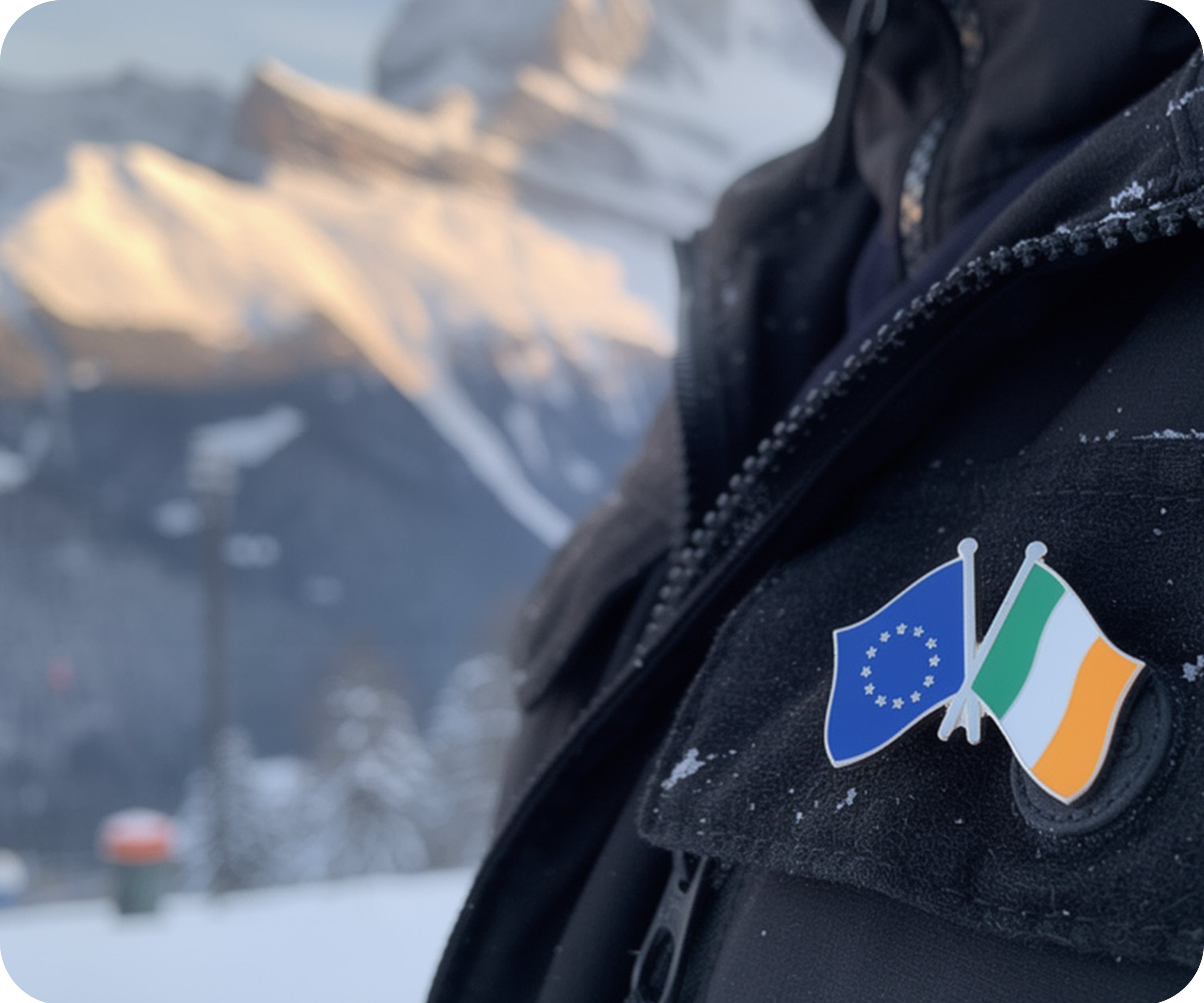 European Union & Ireland EU Friendship Pin Badge