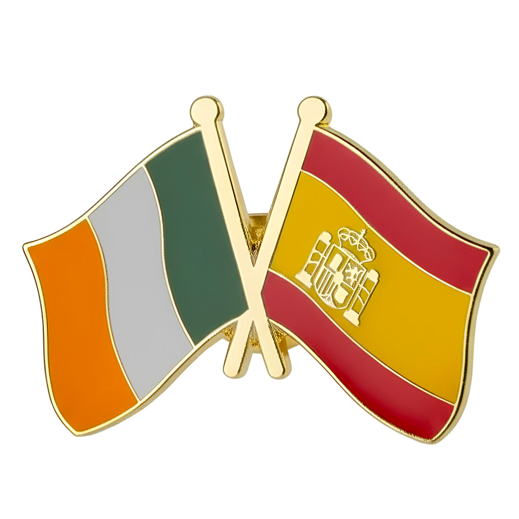 Ireland & Spain Friendship Pin Badge