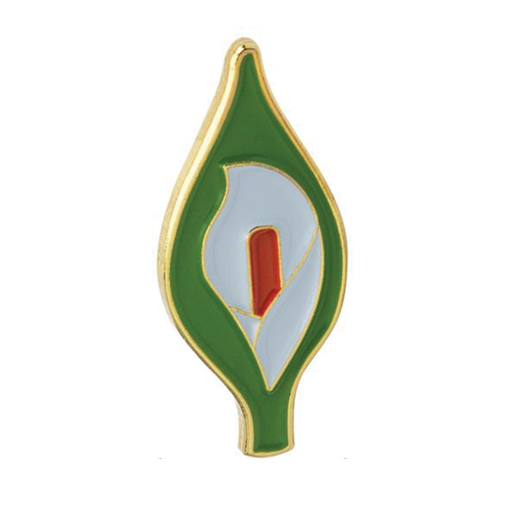 Irish Easter Lily Flag Pin Badge Main image