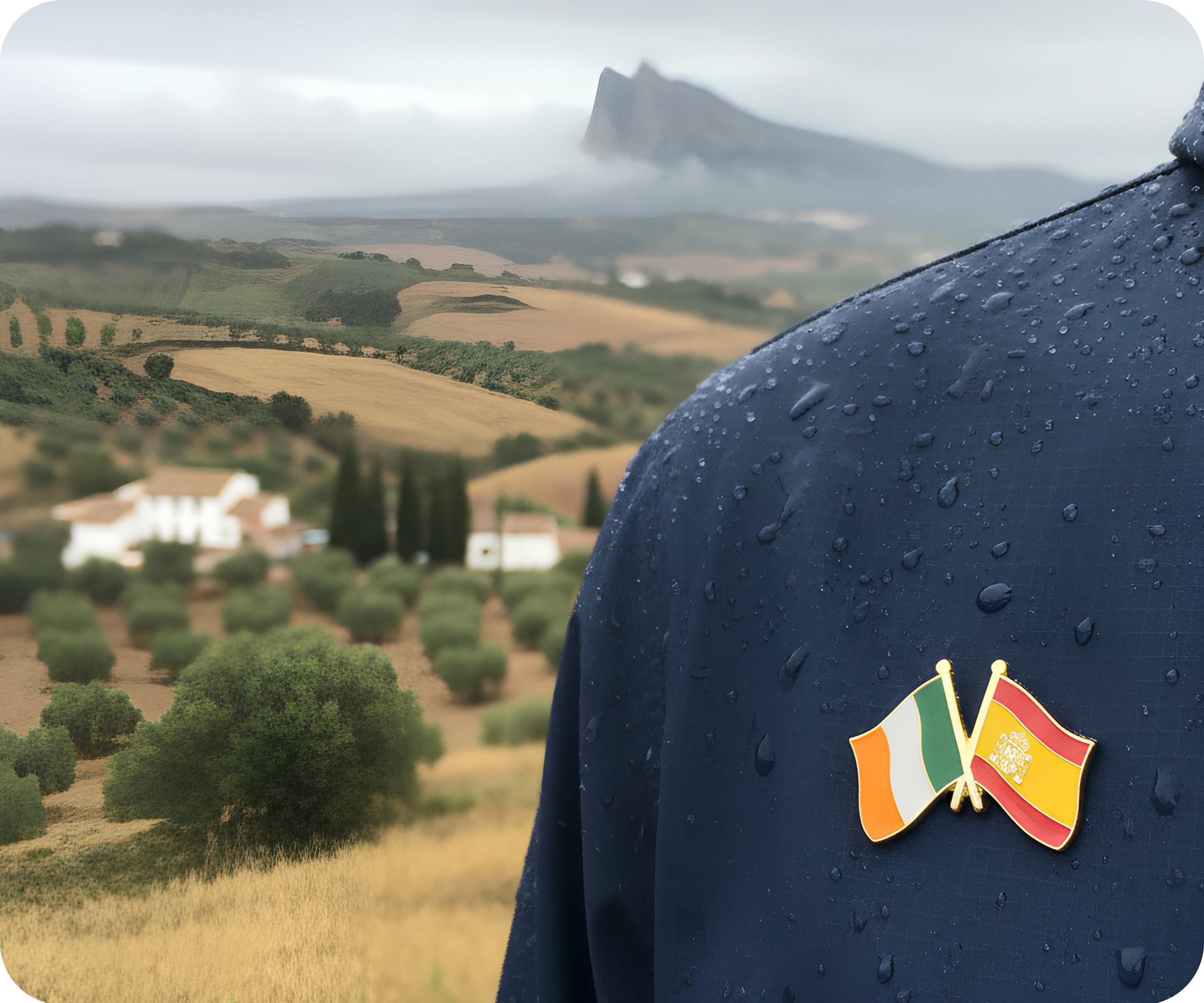 Ireland & Spain Friendship Pin Badge