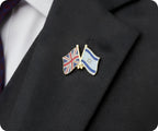 United Kingdom & Israel Friendship Pin Badge