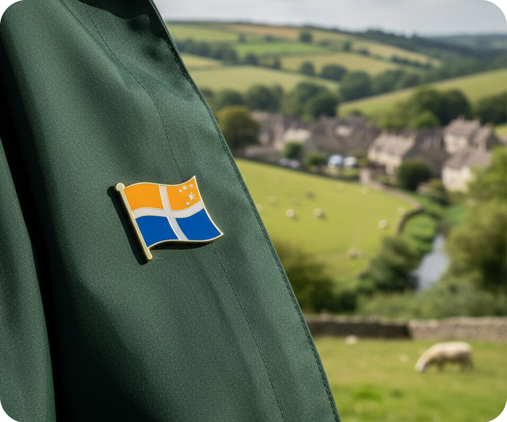Isles Of Scilly Regional English County Flag Pin Badge