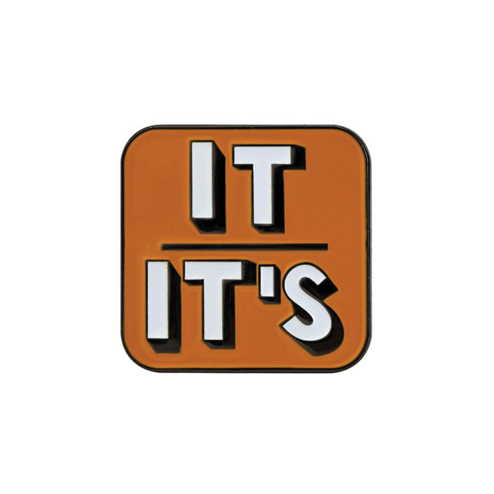 Pronoun It/It's Pin Badge