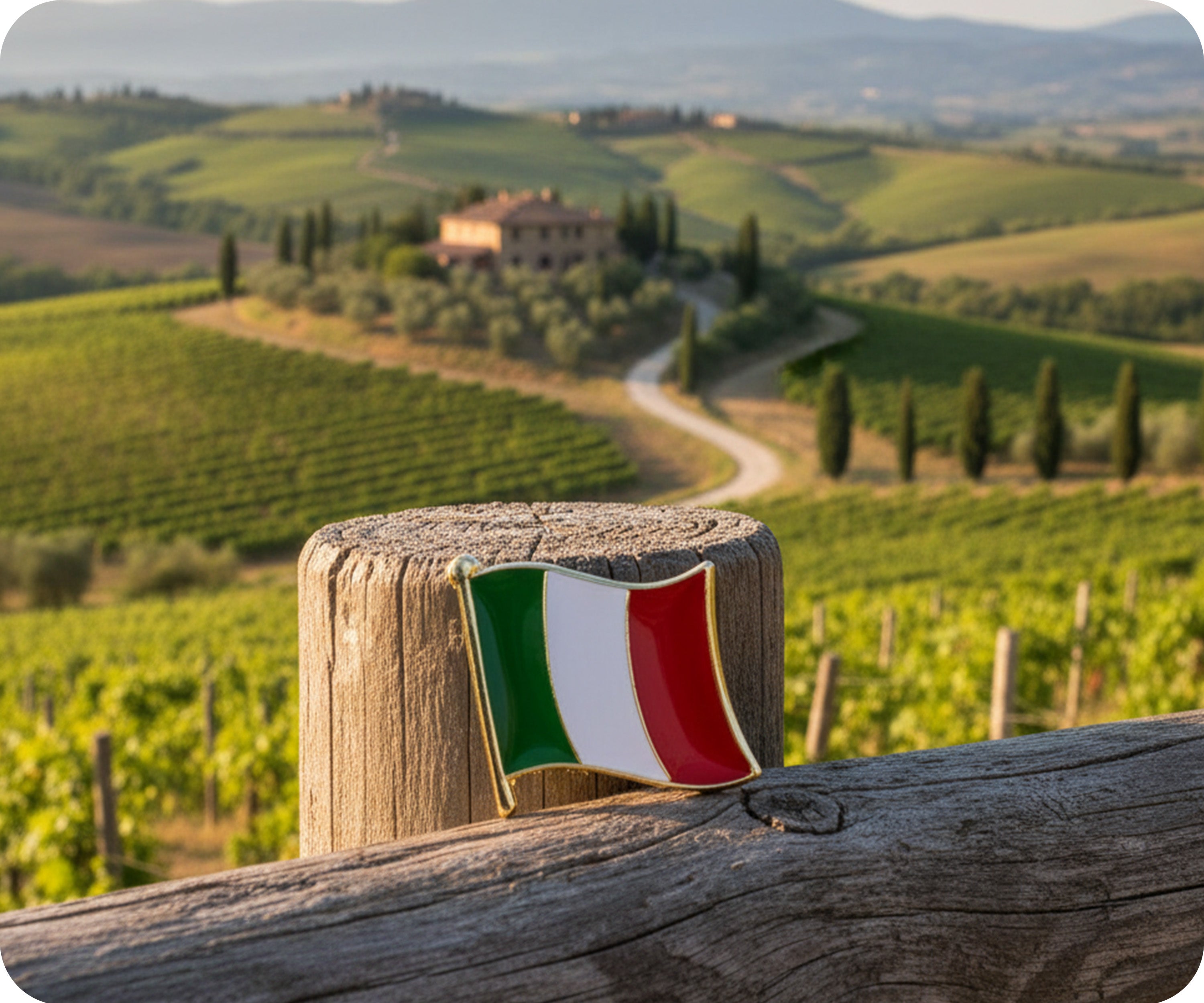 Italy Flag Pin Badge