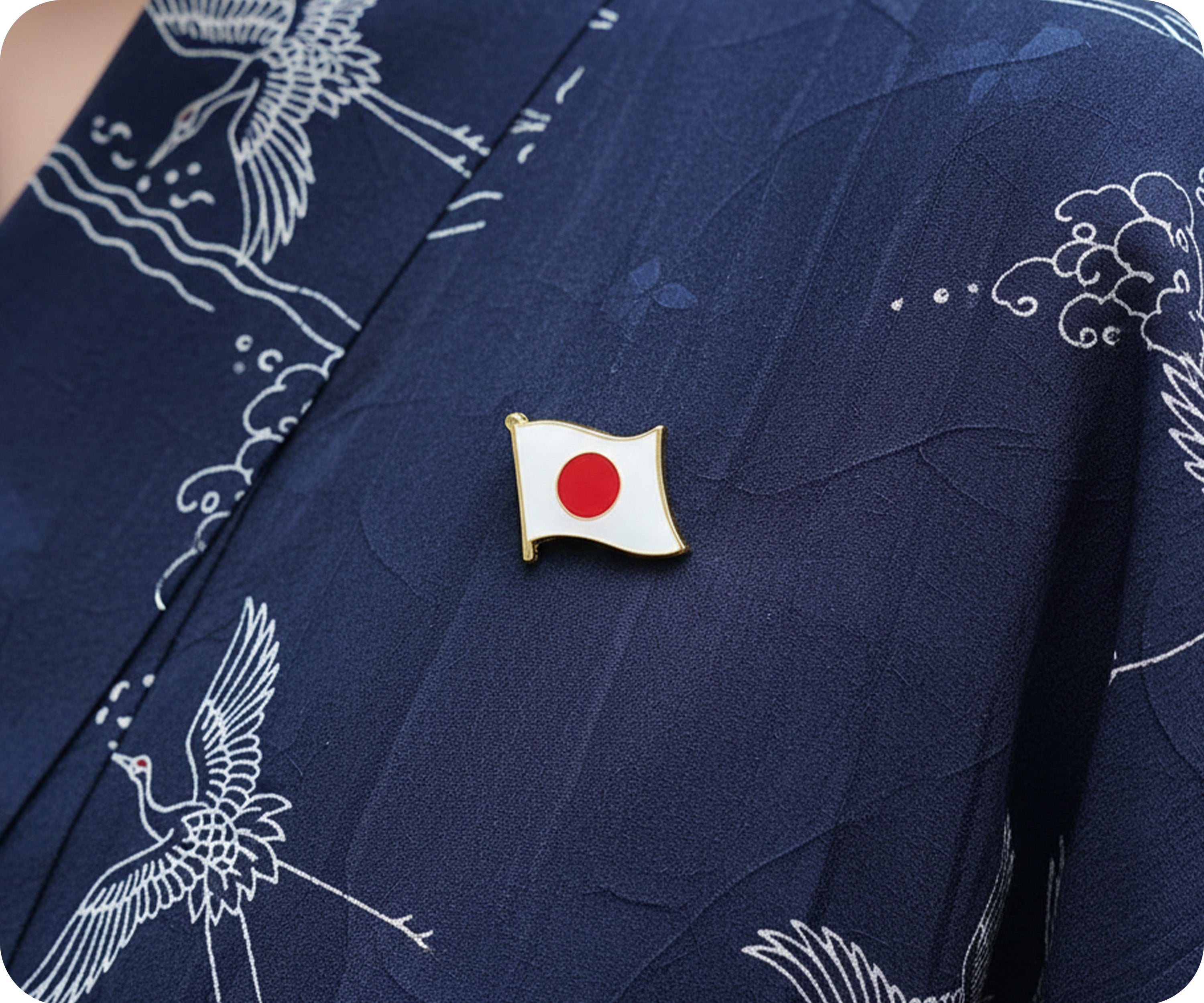 Japan Flag Pin Badge Secondary image