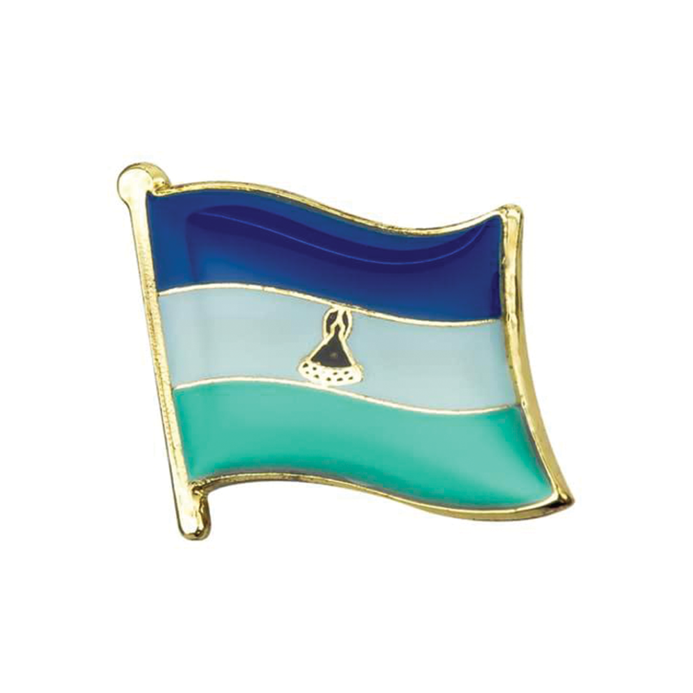 Kingdom of Lesotho Flag Pin Badge Main image