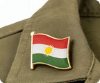 Kurdistan Flag Pin Badge