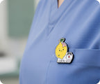 Lemon Aid Medical Nurse Food Funny Pin Badge