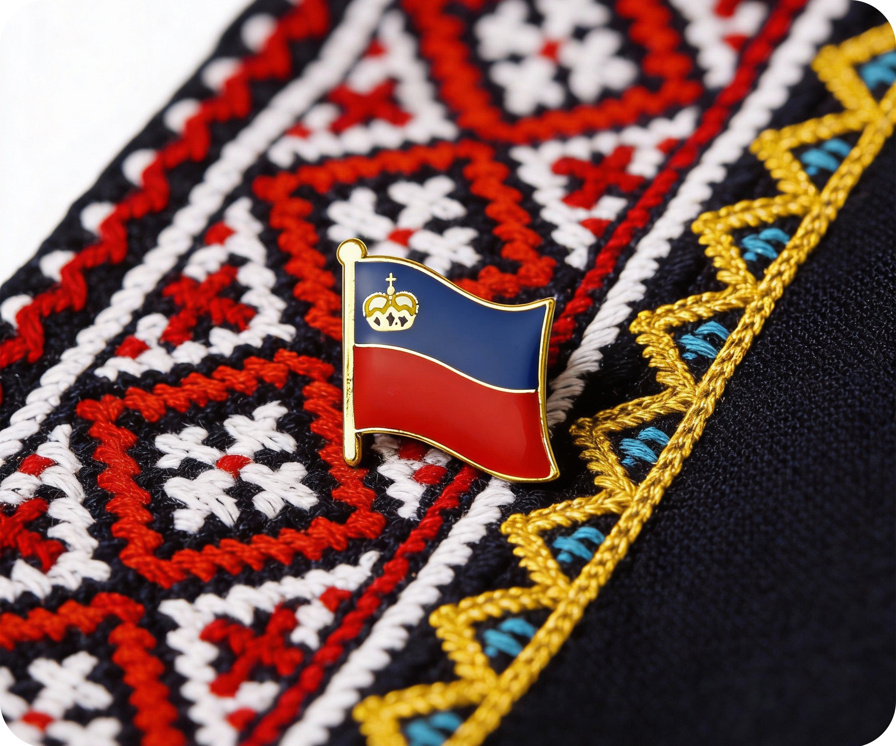 Liechtenstein Flag Pin Badge Secondary image