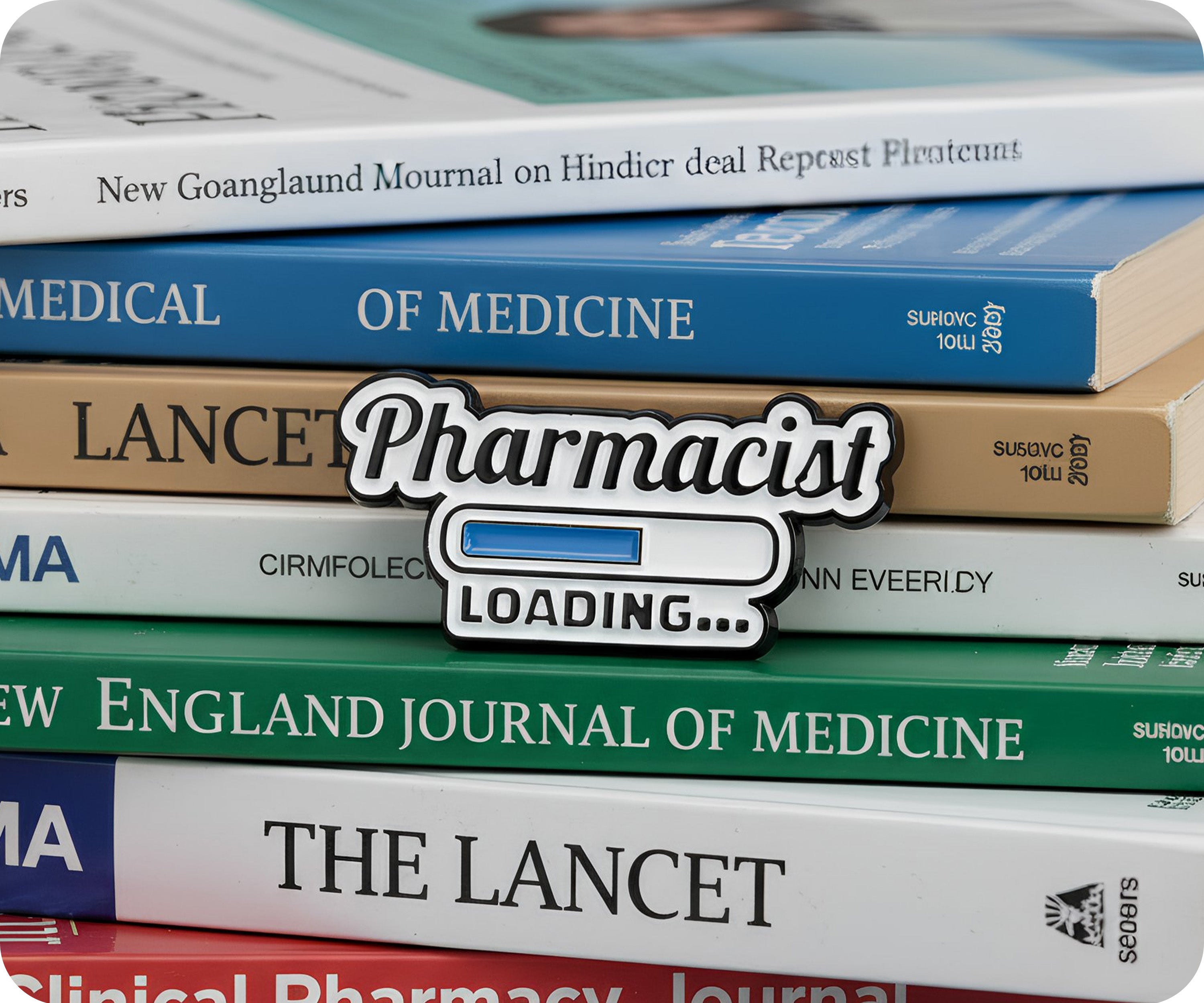Pharmacist Loading Pin Badge Secondary image